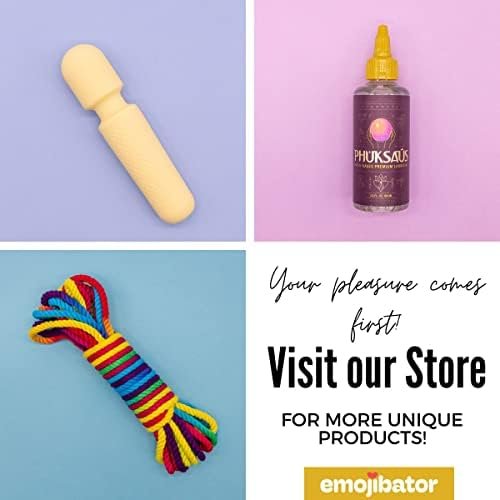 Emojibator | Tiny Wand Personal Massager | Cream | 10 Vibration Settings | Water Resistant | Medical Grade Body Safe Silicone | Usb Rechargeable - Image 2