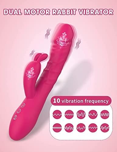 Vibrator Thrusting Dildo For Women - G Spot Clitoral Stimulator Sex Toys Thrusting Vibrator With 10 Vibration 10 Thrust Mode With Licking, Rabbit Vibrators Adult Sex Toy For Women And Couple Pleasure - Image 3