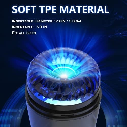 Automatic Male Masturbator, Sucking Masturbators With 5 Thrusting & 4 Suction & 7 Vibration Modes Penis Pump, Bkevsd Pocket Pussy Male Stroker, Male Adult Sex Toys For Men (Male Masturbator-Black) - Image 2