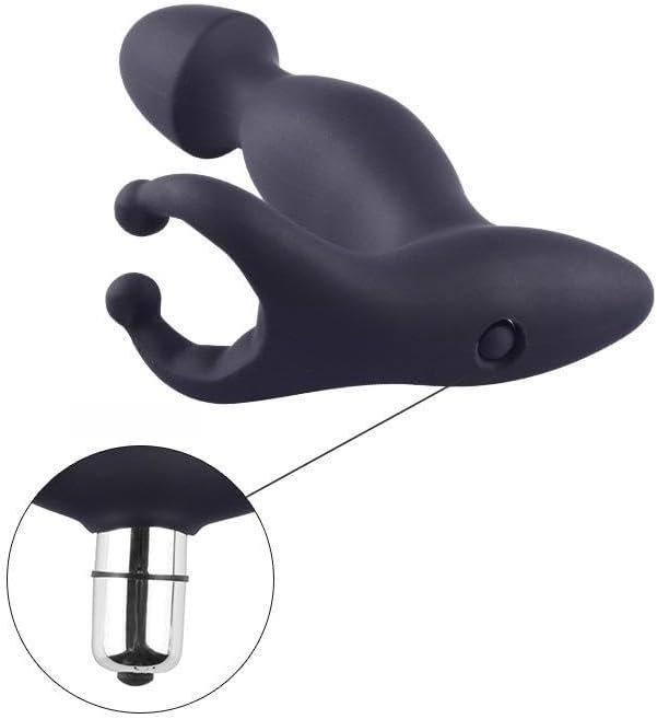 Erun Silicone Anal Plug Butt Vibrator For Adults Men Women Gay Anal Dildo Prostate Massager Sex Toy 10 Vibration Modes Anal Dilator Prostate Massager For Men - Image 3