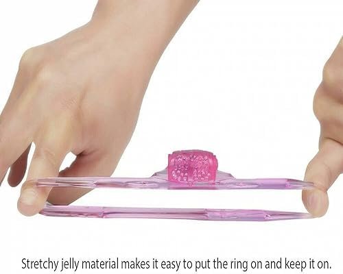 Goeskba Vibrating Penis Cock Ring Clitoris Stimulator Vibrator Sex Toy For Couples Male - Image 2