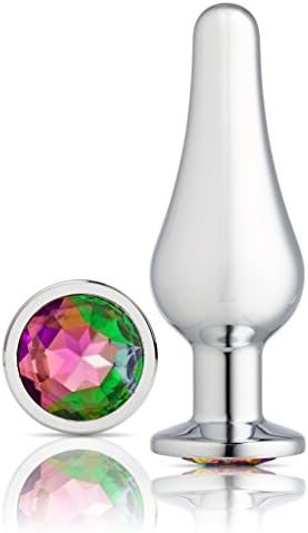 Cloud 9 Novelties Cloud 9 Novelties Gems Silver Chrome Tall Plug, Large - Image 2