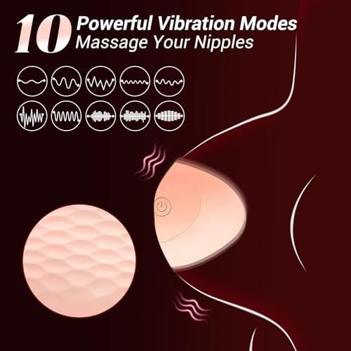 Nipple Toys Vibrator Sex Toys For Women,Vibrating Nipple Clamps Breast Sucking Vibrator With 10 Modes,Remote Control Vibrator Rechargeable Nipple Massager Stimulator Adult Sex Toy For Couples Pleasure - Image 2