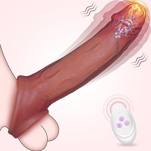 Penis Sleeve Penis Extender Male Sex Toys For Men, Smam Reusable Cock Sleeve Penis Pump Extension Enlarger Vibrating Cock Ring With 10 Vibration Modes, Realistic Silicone Sex Toy For Men Adult Toys