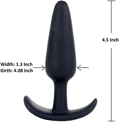 Doc Johnson Mood - Naughty 1 - Silicone Anal Plug - Large - 4.9 In. Long And 1.3 In. Wide - Tapered Base For Comfort Between The Cheeks - Large - Black - Image 3