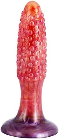 7.8 Inch Realistic Dragon Anal Dildo With Suction Cup, Thick Silicone Corn Anal Plug Adult Toys For Women And Men Couples Red