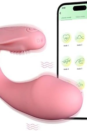 Fvlfil G-Spot Vibrator With App,Rechargerable Adult Sex Toys 10 Vibrations, Long Distance Bluetooth Wearable Panty Couple Vibrator, Female Sex Toy For Women Couples(Pink)