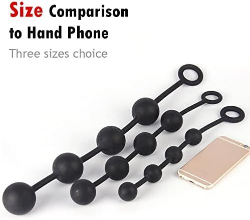 Elfzone Silicone Anal Beads - Small Butt Toys - Deep Tissue Massage And Wellness Relaxation, 4 Balls Sex Toy Anal For Back Pleasure, 3 Sizes - Image 3