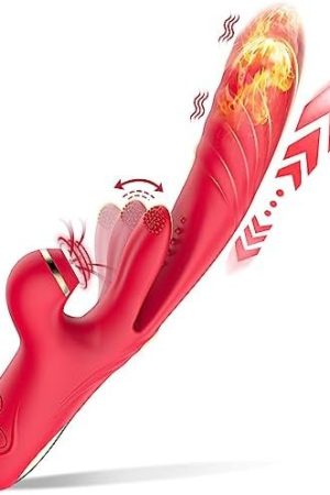 Thrusting Dildo Vibrator Sex Toys For Women - 3 Thrusting Vibrating & 10 Pulsating & 7 Sucking 10.4Inch Vibrators With Heating Adult Toy, Triple Action Sex Toy G-Spot & Clitoris Stimulator For Women