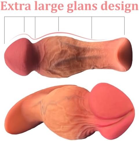 Gienocy Realistic Big Glans Analdildos, Silicone Anal Plugs Butt Plug Analplug Dildo Prostate Massage G-Spot Stimulator Anal Games Trainer Adult Sex Toys For Beginner Advanced Players Outdoor Use (L) - Image 3