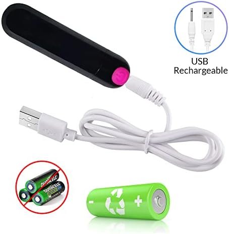 Vibrator Vibrate Massager - 10 Speed For Travel Usb Rechargeable Waterproof Vibrator- Adult Toys For Women (Black)… - Image 3