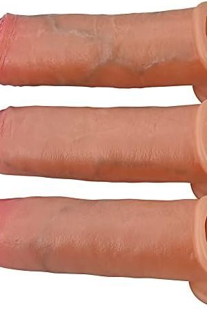 Silicone Cock Rings Set Penis Extension Sleeve With 3 Different Designs 3 Pcs Penis Rings For Erection Enhancing Delay Ejaculation Sex Toys With Wearing Hole Design For Men Or Couple Play