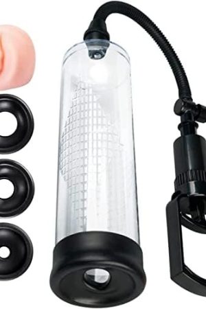 Penis Pump Set - Penis Vacuum Pump, 3 Penis Ring, Vagina Sleeve, 3 Silicone Sleeves Of Different Sizes To Fit Penis Size, Pumps & Enlargers, Men Sex Toys, Sex Products For Adult Couples, Gifts For Men