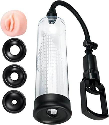 Penis Pump Set - Penis Vacuum Pump, 3 Penis Ring, Vagina Sleeve, 3 Silicone Sleeves Of Different Sizes To Fit Penis Size, Pumps & Enlargers, Men Sex Toys, Sex Products For Adult Couples, Gifts For Men