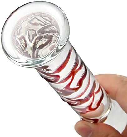 Crystal Glass Dildo Penis G-Spot Stimulation, Anal Plug Butt Plug Masturbation Stimulator Sex Toys With Red Heart Pattern Pleasure Wand Dildo Penis Sex Toys For Women Men Couple - Image 2