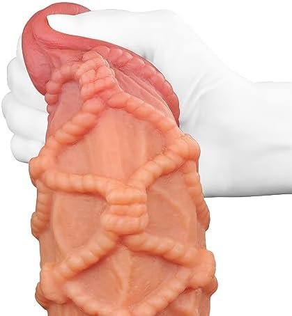 9.5 Inch Realistic Silicone Monster Dildo Huge Suction Cup Dildo, Dual Density Giant Horse Dildo Big Thick Dildo G Spot Dildo Butt Plug - Image 3