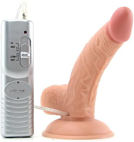 All American Real Skin Mini Whoppers Vibrating Dong, Flesh, 5 Inch