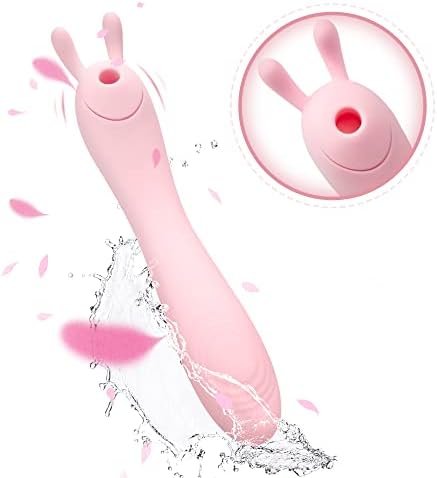 Rabbit Sucking Vibrator Silicone G-Spot Female Masturbator Soft Adult Erotic Thrusting Female Products - Image 3