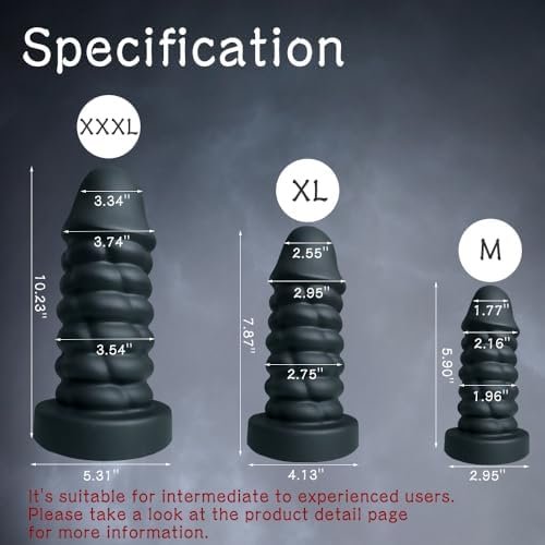 Tariss'S Dildo Silicone Anal Plug With Suction Base Sex Toy For Men Couple Black Xxxl 10.23 Inch - Image 3