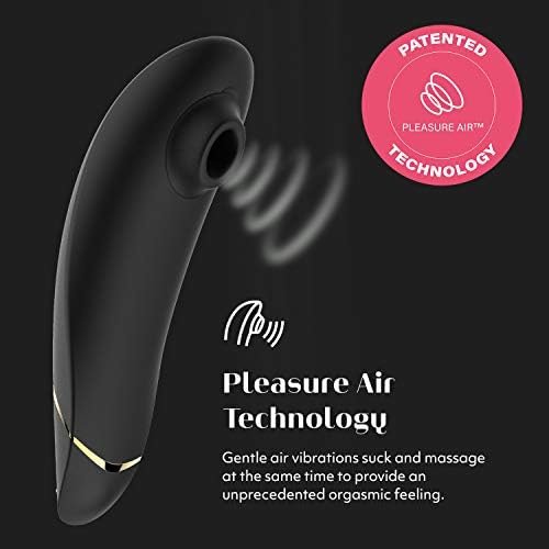 Womanizer Premium Clitoral Sucking Toy 12 Intensity Level Clitoris Suction Massager Clit Sucking Vibrator Sex Toy For Women, Red-Gold - Image 2