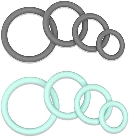Penis Ring Cock Ring Set For Men Sex, Pattnium Longer Harder Stronger Erection Cock Ring For Sex Men Erection Enhancing And Orgasm Sex Toy ( Grey & Green )