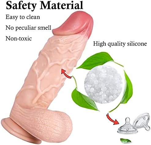 Huge Realistic Dildo, Soft Silicone Dildo With Strong Suction Cup For Hands-Free Play, Adult Sex Toys For Anal Play, Big Adult Sex Toys For Women & Men - Image 2