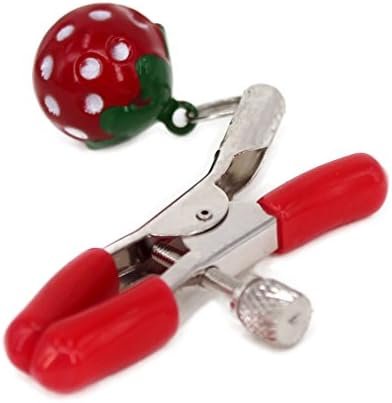 Eastern Delights Elite Sm Screw Breast Nipple Clamps Vice, Strawberry Style Bell - Image 3