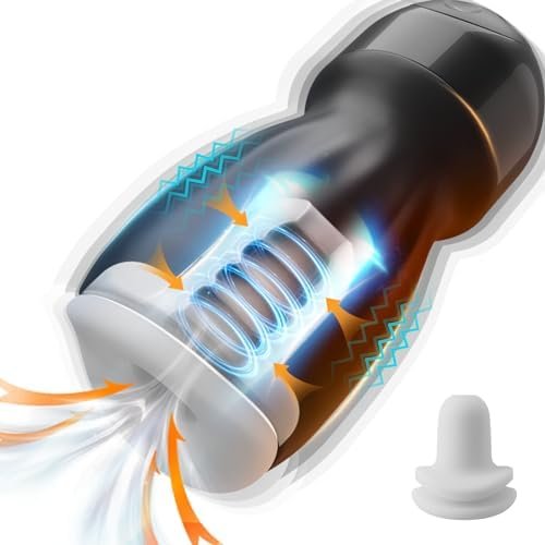 3In1 Sucking Male Masturbator Penis Vibrator Trainer, 360°Full Wrapping Vibrating Male Masturbator Toy With 2 Sucking Modes & 10 Vibration, Suction Vibrating For Glans Training Adult Male Sex Toys