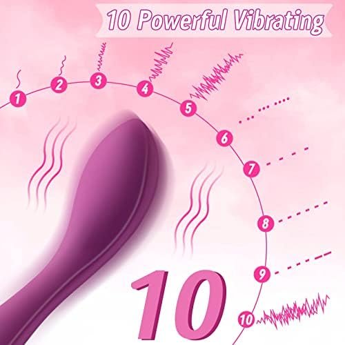 Luvkey Wireless Clitoral Vibrator Stylish Smooth And Powerful,10 Vibration Modes Handheld Electric Rechargeable Waterproof (Purple) - Image 2
