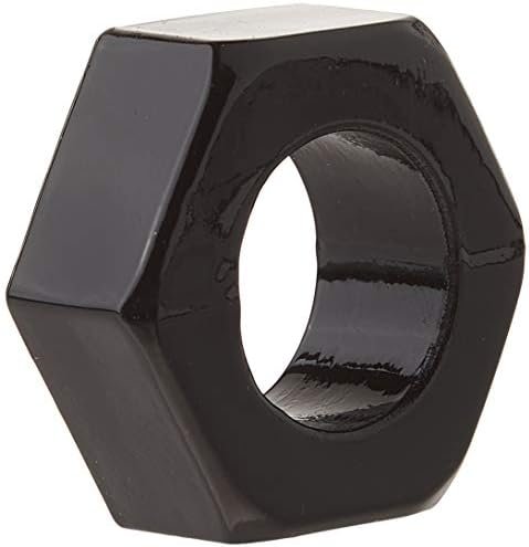 Trinity Vibes Hexnut Cock Ring - Black