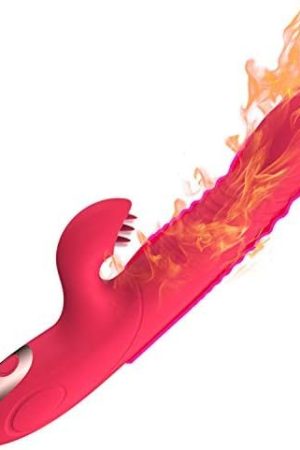 Rabbit Vibrator For Women,Vibrating Dildo With G Spot Clitoral Stimulator, Adult Sex Toy With 10 Vibration & 3 Thrusting, Vibrators For Women Pleasure