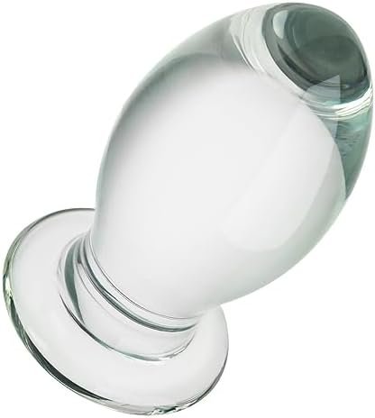 Huge Glass Anal Plug 5.31 X 2.63 Inch Bomb Butt Plug Trainer Toys G-Spot Prostate Massager Sex Toy For Men Women Vaginal Anal Play, 24.41 Ounce, Clear - Image 2
