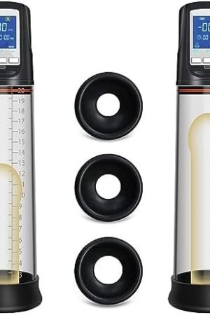 Male-Sex-Toy For Men Penis-Pump Penis-Enlarger - 5 Suction Mode Automatic High-Vacuum Penis Pumps With 3 Size Rings, Dick Pump, Rechargeable Cock Pump With Air Pressure Device