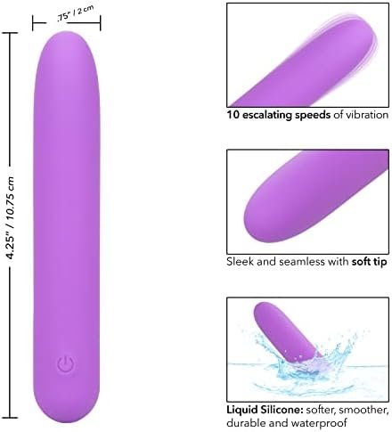 Calexotics Bliss Liquid Silicone Mini G Vibe Bullet Vibrator - Se-0569-10-3 Purple - Image 2