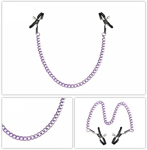 New 3629 Nipple Clips Clamps For Women,Adjustable Pressure Breast Clamps Stainless Steel Non Piercing Nipple Rings Decorative Clip For Pleasure Nipple Clips-Zr2 - Image 3