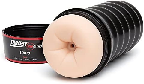 Lovehoney Thrust Pro Ultra Coco Ass Male Masturbator Cup - 5 Inch Tight Textured Anal Penetration With Adjustable Suction Control - Vibrator Compatible Male Sex Toy - Waterproof