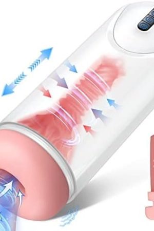 Male Masturbator Adult Sex Toys,Sex Machine With 4 Thrusting & 4 Suction & 10 Vibration Modes Pocket Pussy,Toys For Men'S Sex,Automatic Stroker Male Masturbators Penis Stimulation,Blowjob Toy For Men