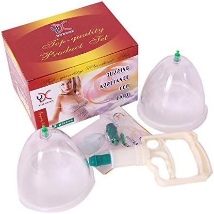 Breast Pump Cups Breast Massager Breastfeeding Suction Cups Breast Enhancement Massager Boxed 2 Cups & 1 Pump - Image 2
