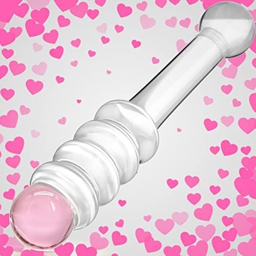 Glass Dildo G-Spot Wand Anal Beads Butt Plug With Pink Head Dual Ended P-Spot Stimulator Fetish Prostate Massager Masturbation Sex Toy For Men Women Tjijp - Image 3