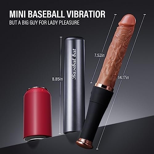 Thrusting Dildo Vibrator Sex Toys - 7.52“ Realistic Baseball Vibrating Dildo Heating Vibrators With 10 Thrusting & 10 Vibrating Modes For G Spot Anal Dildos, Sex Machine Adult Sex Toy For Women Couple - Image 3