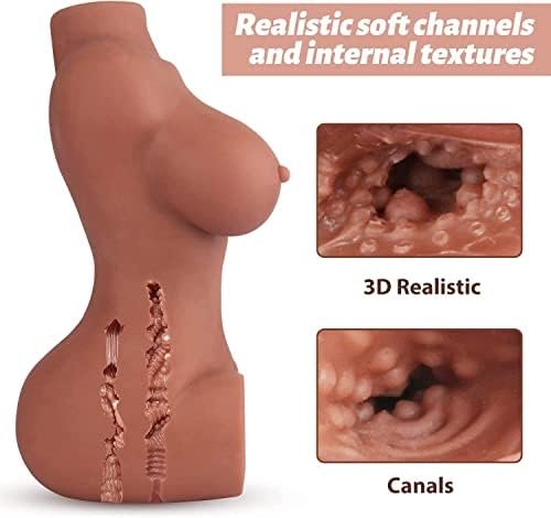 Kuuval 14Lb Sex Doll For Man Masturbation, Pocket Pussy Male Masturbator With Realistic Big Boobs Vagina Anus, Pocket Ass Dual Channel Design, Sex Toy For Men Pleasure - Image 2