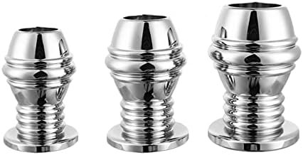 Sm Metal Anal Plug Enema Vaginal Flushing Hollow Anal Plug Anal Expansion Peep Sex Toys(L) - Image 3