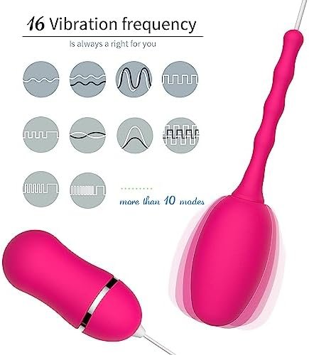 Egg Vibe Bullet - Rose Silicone Bullet Vibrator - 10 Variable Frequencies, Remote Control, Aaa Batteries - Passionate Red Pleasure Toy - Image 3