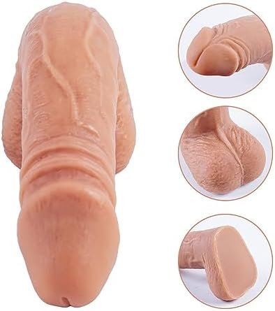 Soft Realistic Dildo: 5.1 Inches Long, 1 Inches Wide - Naturally Enhances Male Bumps - For All Day Wear, Lingerie Compatible - Adult Product For Maximum Performance - Image 3