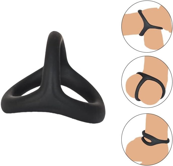 Silicone Penis Ring For Men 7Pcs, Ultra Soft Stretchy Cock Ring Penis Enlargers Erect Support Ring,Adjustable Penis Rings For Male Erection Enhancing Sex Toy For Men Long Lasting (Premium A) - Image 2