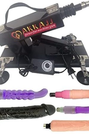 Akkajj Sex Machine Pumping Machine Thrusting Machine With Various Attachments Energy Saving Labor Saving(Black)