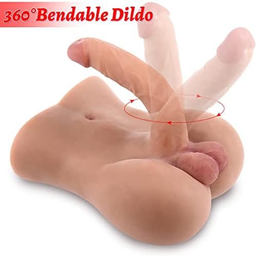 Brown Male Sex Doll With Flexible Dildo Realistic Huge Cock, Men Dolls For Women Tight Anal Hole 8In Cock Female Masturbation, Unisex Masturbator Toy Gay Couple 6.2Lb - Image 3