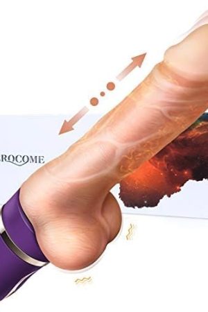 Dildo Thrusting Vibrator Mimics Real Sex With Heating Function 3 Thrusting Levels 10 Vibration Modes, Erocome Anal Vibrator Clitoris Stimulator Massager Sex Toy For Men Women, Rechargeable Waterproof