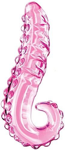 Crystal Glass Pleasure Wand Dildo Penis - Akstore - Glass Massager (Pink)