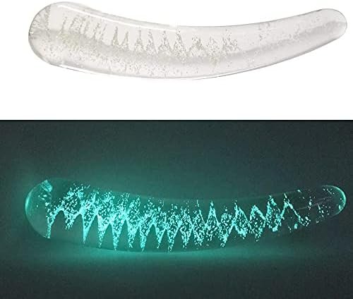 Aptitan Luminous Double Ended Glass Dildo Lighted Crystal Penis Glass G-Spot Stimulator Female Masturbation Sex Toy
